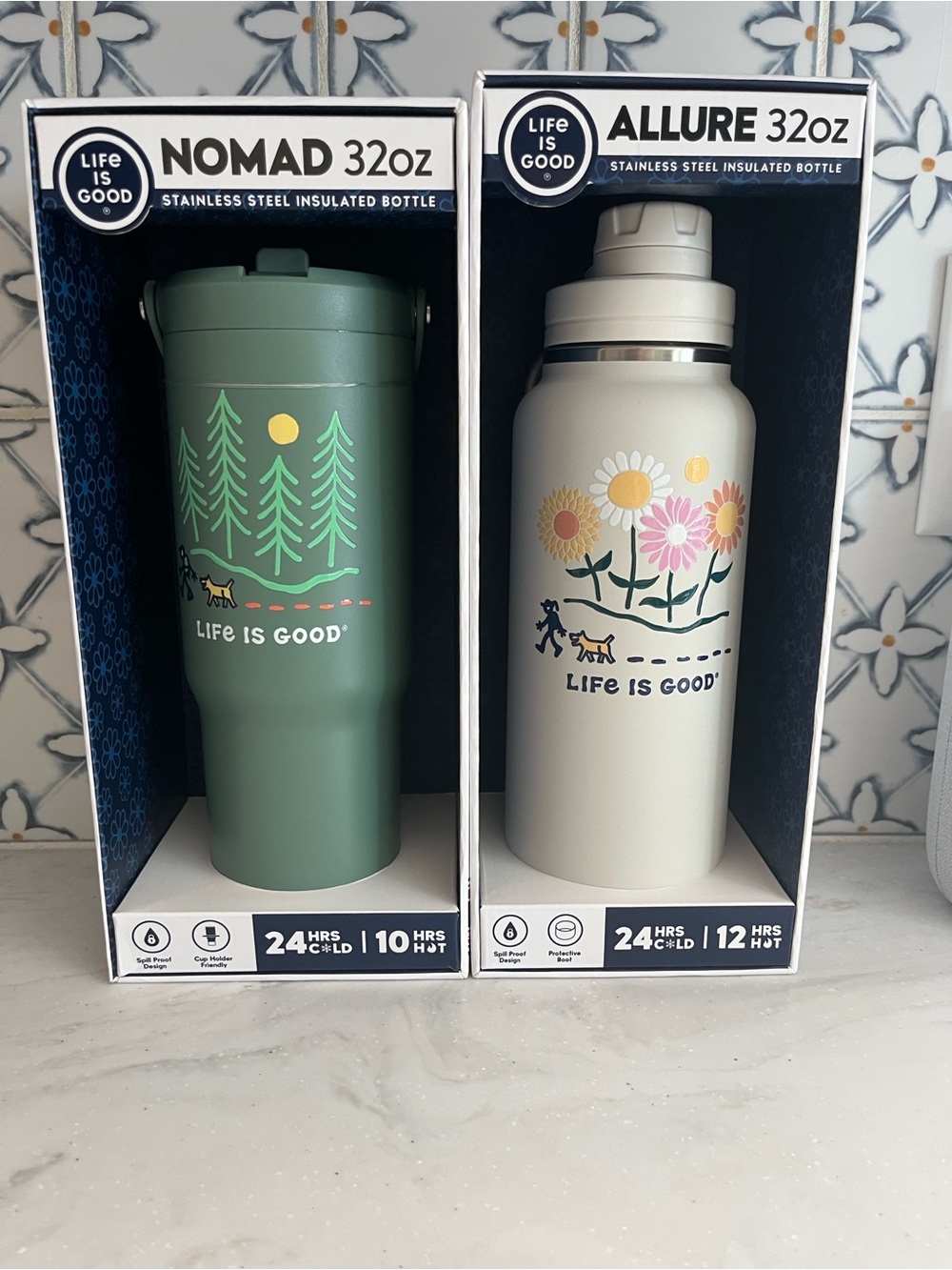 Life is Good Insulated Bottle Duo